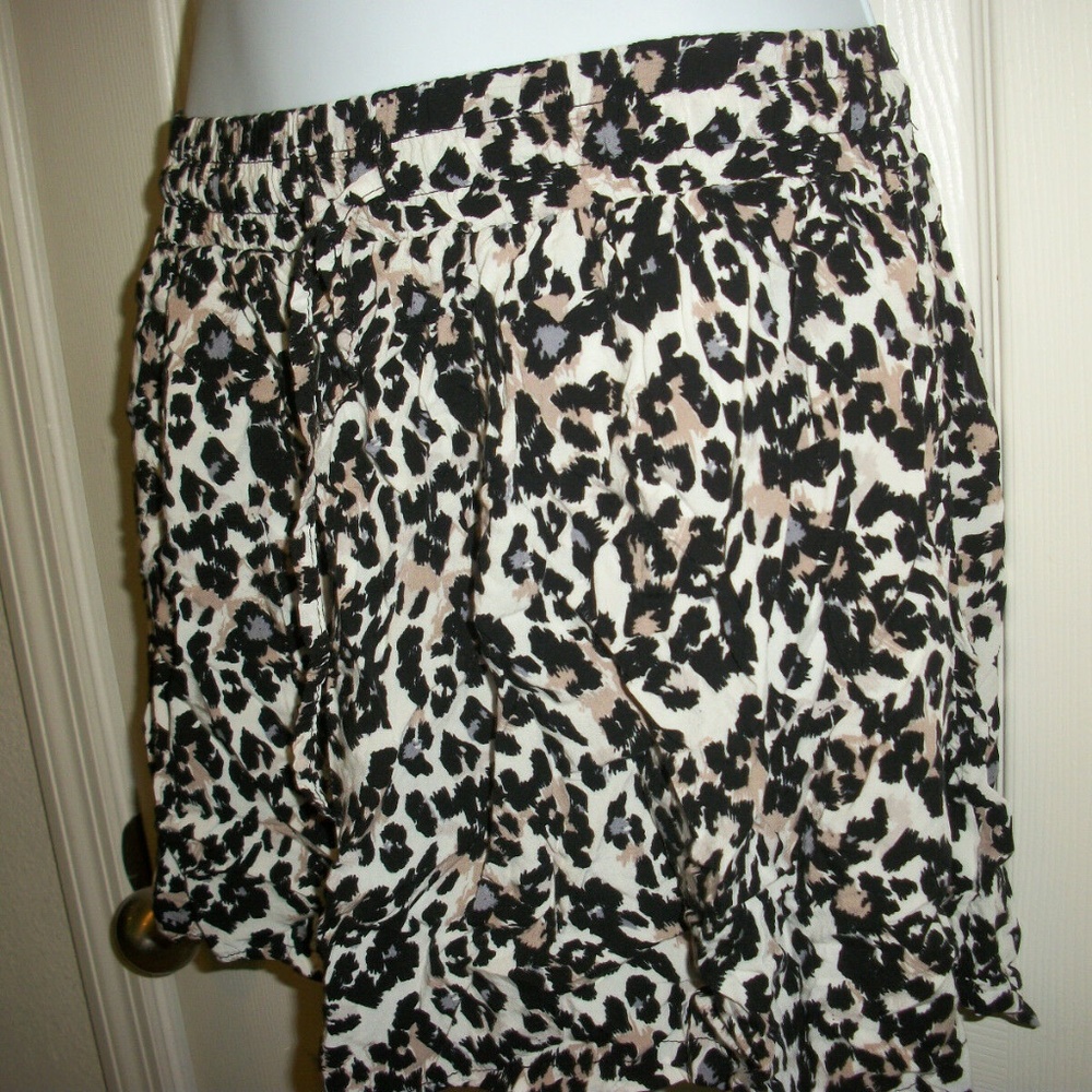 COTTON ON LEOPARD ELASTIC WAIST Skirt Size 6 - Picture 3 of 7